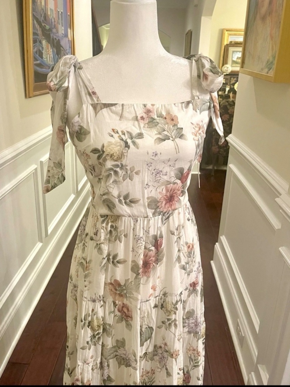 Alice + Olivia Monnie Maxi Dress Floral Sweet Nothings Fairytale Easy Luxury 6 - Picture 16 of 16